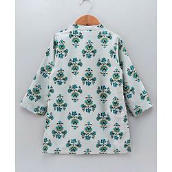 Babyhug Full Sleeve Kurta Payjama Set - Ecru