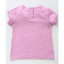 Babyhug Half Sleeves Tee Mermaid Print - Pink