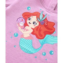 Babyhug Half Sleeves Tee Mermaid Print - Pink