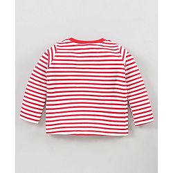 Babyhug Full Sleeves Tee & Pajama Set Panda Print - Red