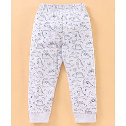 Babyhug Half Sleeves Nightwear Pajama Set Dino Print - Blue