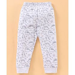 Babyhug Half Sleeves Nightwear Pajama Set Dino Print - Blue