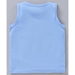 Babyhug Sleeveless Printed T-Shirts Pack Of 3 - Blue White