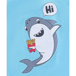 Babyhug Sleeveless Printed T-Shirts Pack Of 3 - Blue White