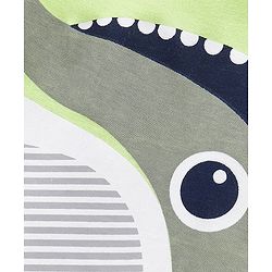 Babyhug Half Sleeves T-Shirts Dolphin Print - Neon Green