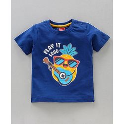 Babyhug Half Sleeves T-Shirts Pineapple Print Pack of 3 - Yellow Blue