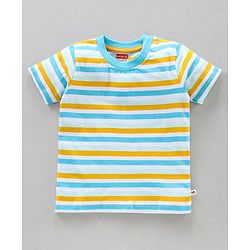 Babyhug Half Sleeves T-Shirts Pineapple Print Pack of 3 - Yellow Blue