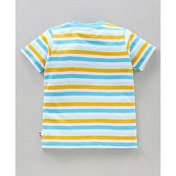 Babyhug Half Sleeves T-Shirts Pineapple Print Pack of 3 - Yellow Blue