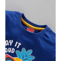 Babyhug Half Sleeves T-Shirts Pineapple Print Pack of 3 - Yellow Blue