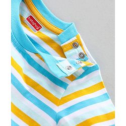 Babyhug Half Sleeves T-Shirts Pineapple Print Pack of 3 - Yellow Blue
