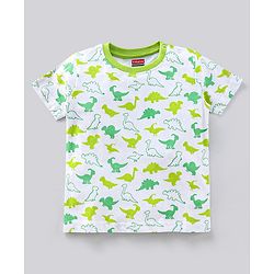 Babyhug Half Sleeves T-Shirts Multi Print Pack Of 5 - Multicolour