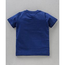 Babyhug Half Sleeves T-Shirts Multi Print Pack Of 3 - Blue