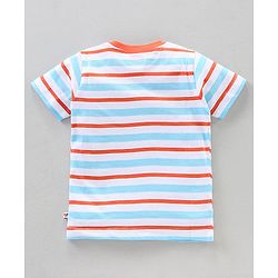 Babyhug Half Sleeves T-Shirts Multi Print Pack Of 3 - Blue