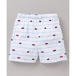 Babyhug Cotton Woven Boxers Printed Pack of 3- Multicolor
