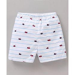 Babyhug Cotton Woven Boxers Printed Pack of 3- Multicolor