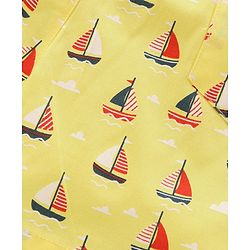 Babyhug Cotton Woven Boxers Printed Pack of 3- Multicolor