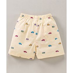 Babyhug Cotton Boxers Multi Print & Checked Pack Of 3 - Multicolour