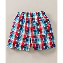 Babyhug Cotton Boxers Multi Print & Checked Pack Of 3 - Multicolour