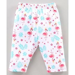 Babyhug Three Fourth Length Lycra Leggings Pack of 3 - Multicolor