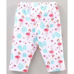 Babyhug Three Fourth Length Lycra Leggings Pack of 3 - Multicolor