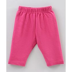 Babyhug Three Fourth Length Lycra Leggings Pack of 3 - Multicolor