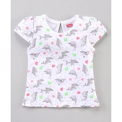 Babyhug Half Sleeves Tee Printed Pack of 7- Multicolor