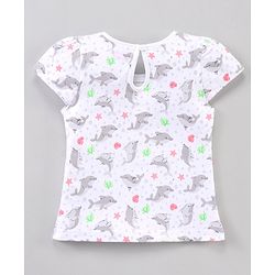 Babyhug Half Sleeves Tee Printed Pack of 7- Multicolor