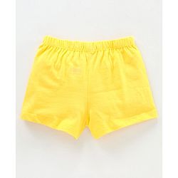 Babyhug 100% Cotton Printed Briefs Pack of 3 - Blue Yellow