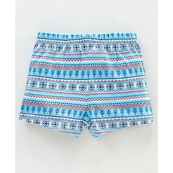 Babyhug 100% Cotton Printed Briefs Pack of 3 - Blue Yellow