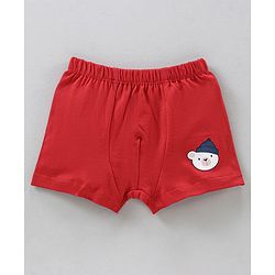Babyhug 100% Cotton Briefs Musical Note Teddy Bear Penguin And Stripe Print Pack Of 5 - Blue Yellow Red White