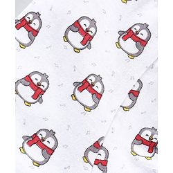 Babyhug 100% Cotton Briefs Musical Note Teddy Bear Penguin And Stripe Print Pack Of 5 - Blue Yellow Red White