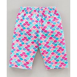Babyhug Three Fourth Length Lycra Leggings Pack of 3 - Multicolor
