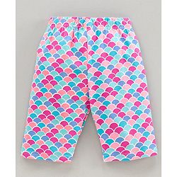 Babyhug Three Fourth Length Lycra Leggings Pack of 3 - Multicolor
