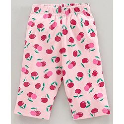 Babyhug Three Fourth Length Lycra Leggings Pack of 3 - Multicolor
