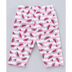 Babyhug Three Fourth Length Lycra Leggings Pack of 2 - Pink