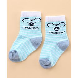 Cute Walk by Babyhug Ankle Length Anti-Bacterial Socks Stripes & Dot Design Pack of 7 - Multicolor