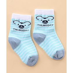 Cute Walk by Babyhug Ankle Length Anti-Bacterial Socks Stripes & Dot Design Pack of 7 - Multicolor