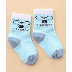 Cute Walk by Babyhug Ankle Length Anti-Bacterial Socks Stripes & Dot Design Pack of 7 - Multicolor