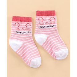 Cute Walk by Babyhug Ankle Length Anti-Bacterial Socks Stripes & Dot Design Pack of 7 - Multicolor