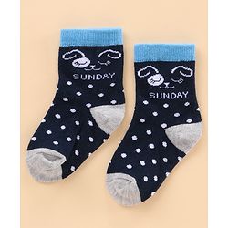 Cute Walk by Babyhug Ankle Length Anti-Bacterial Socks Stripes & Dot Design Pack of 7 - Multicolor