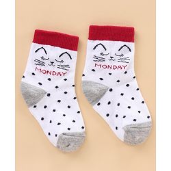 Cute Walk by Babyhug Ankle Length Anti-Bacterial Socks Stripes & Dot Design Pack of 7 - Multicolor