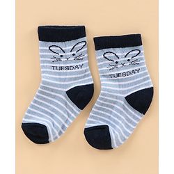 Cute Walk by Babyhug Ankle Length Anti-Bacterial Socks Stripes & Dot Design Pack of 7 - Multicolor