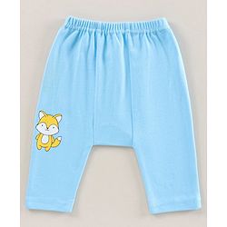 Babyhug Full Length Cotton Antimicrobial Diaper Leggings Pack of 3 - Blue Peach