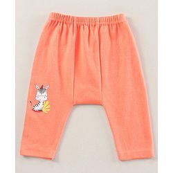 Babyhug Full Length Cotton Antimicrobial Diaper Leggings Pack of 3 - Blue Peach