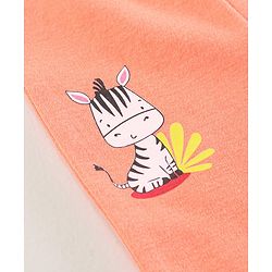 Babyhug Full Length Cotton Antimicrobial Diaper Leggings Pack of 3 - Blue Peach