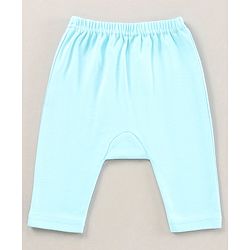 Babyhug Full Length Cotton Antimicrobial Diaper Leggings Pack of 3 - Blue Peach