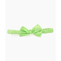 Babyhug Sleeveless Frock With Headband Schiffli Design - Green