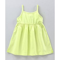 Babyhug Sleeveless Knee Length 100% Cotton Frock Pack of 2 - Green Blue