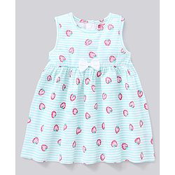 Babyhug Sleeveless Frock Pack of 2 - Pink Blue