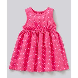 Babyhug Sleeveless Frock Pack of 2 - Pink Blue